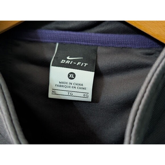 Nike UW Dri-Fit Jacket Gray Purple Gold Zip Up Men'ssize XL Dawgs Huskies (000) - Picture 3 of 4